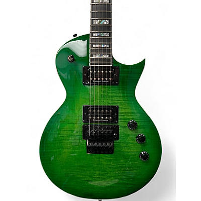 Used ESP LTD Alex Skolnick AS-1 Lime Burst Solid Body Electric Guitar
