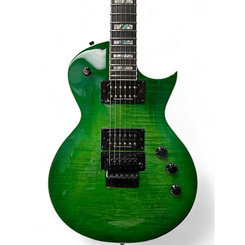 Used ESP LTD Alex Skolnick AS-1 Lime Burst Solid Body Electric Guitar Lime Burst