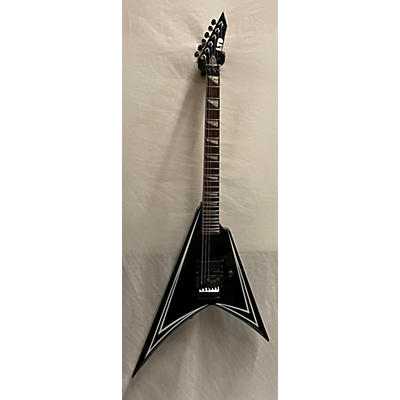 ESP Used ESP LTD Alexi 200 Alexi Laiho Signature Black With Silver Pinstripes Solid Body Electric Guitar