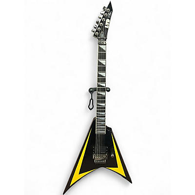 Used ESP LTD Alexi 600 Alexi Laiho Signature Black and Yellow Solid Body Electric Guitar