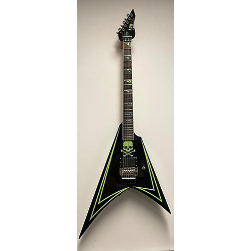 ESP Used ESP LTD Alexi 600 Greeny Alexi Laiho Signature Black Solid Body Electric Guitar Black