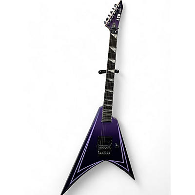 ESP Used ESP LTD Alexi Laiho Hexed Graphic Purple Solid Body Electric Guitar