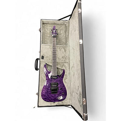 Used ESP LTD Andy SEE-THRU PURPLE Solid Body Electric Guitar