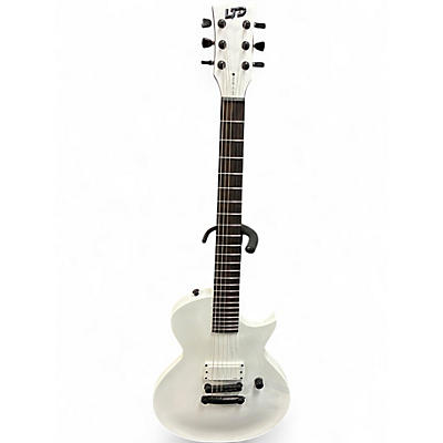 Used ESP LTD Arctic Metal Eclipse Arctic White Solid Body Electric Guitar