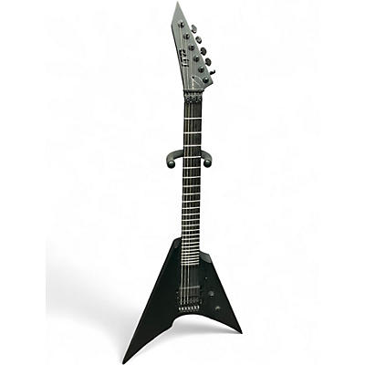 Used ESP LTD Arrow Black Metal Black Solid Body Electric Guitar