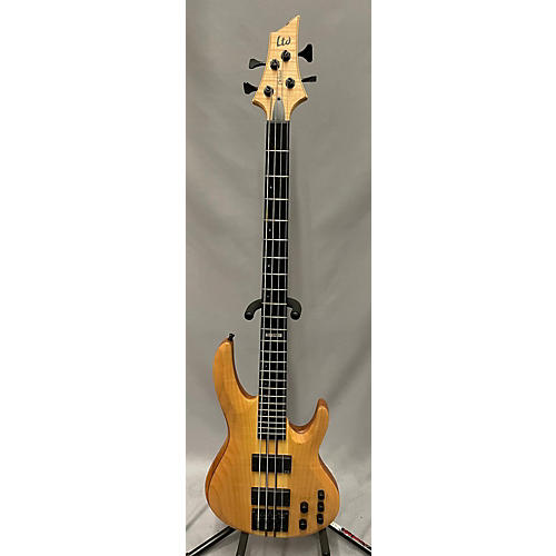 ESP Used ESP LTD B-1004 Natural Electric Bass Guitar Natural