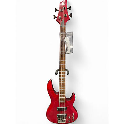 Used ESP LTD B-154DX Candy Apple Red Electric Bass Guitar