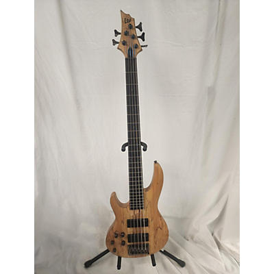 Used ESP-LTD B-205SM LH 5-String Spalted Maple Electric Bass Guitar