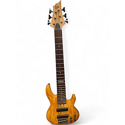 Used ESP LTD B-206SM Worn Natural Electric Bass Guitar