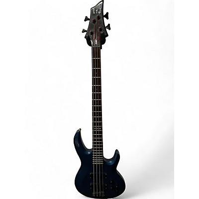 Used ESP LTD B104 Baltic Blue Electric Bass Guitar