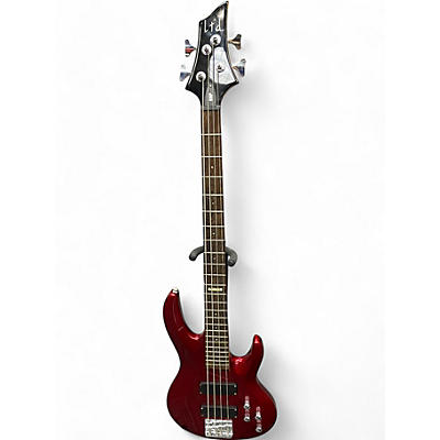 Used ESP LTD B104 Dakota Red Electric Bass Guitar