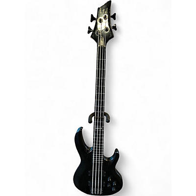 Used ESP LTD B104 Fretless Black Electric Bass Guitar