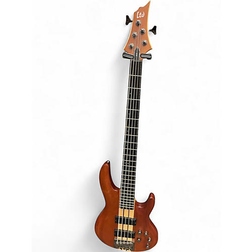 Used ESP LTD B105 5 String Natural Electric Bass Guitar Natural