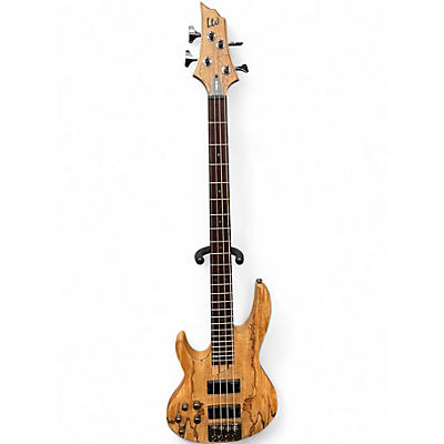 Used ESP LTD B204 Spalted Maple Electric Bass Guitar