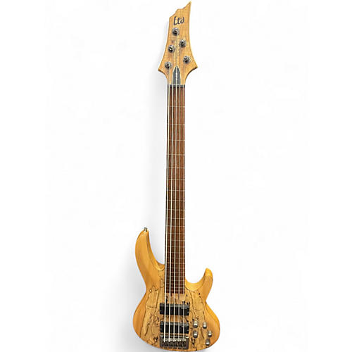 Used ESP LTD B205 5 STRING Natural Electric Bass Guitar Natural