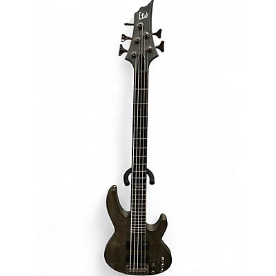 Used ESP LTD B205SM 5 String Brown Electric Bass Guitar