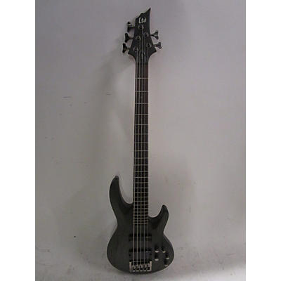 ESP Used ESP LTD B205SM 5 String Charcoal Electric Bass Guitar