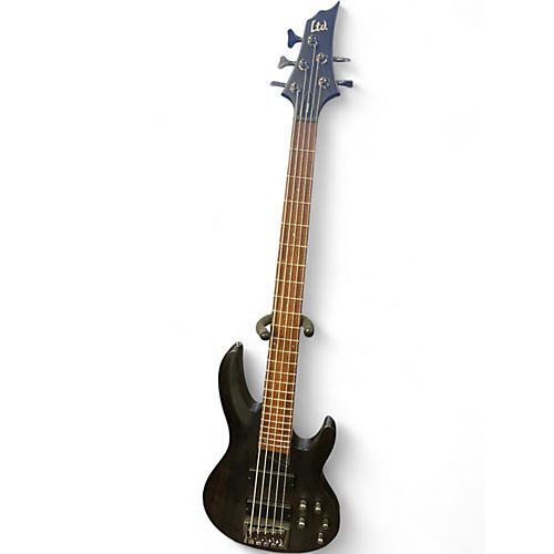 Used ESP LTD B205SM 5 String Charcoal Electric Bass Guitar Charcoal