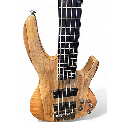Used ESP LTD B205SM 5 String Natural Electric Bass Guitar