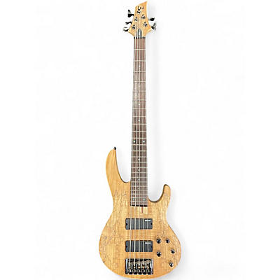 Used ESP LTD B205SM 5 String Natural Electric Bass Guitar