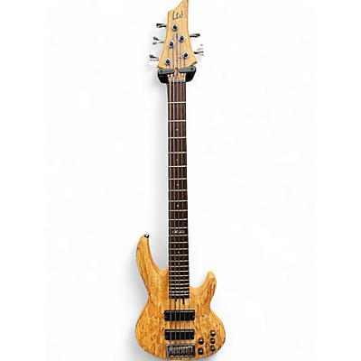 Used ESP LTD B205SM 5 String Natural Electric Bass Guitar