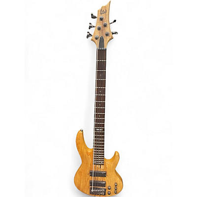 Used ESP LTD B205SM 5 String Spalted Maple Electric Bass Guitar