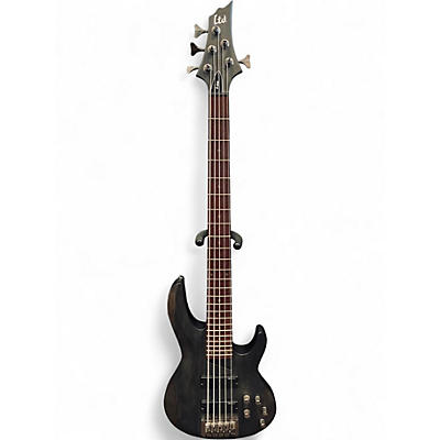 Used ESP LTD B205SM 5 String Trans Black Electric Bass Guitar