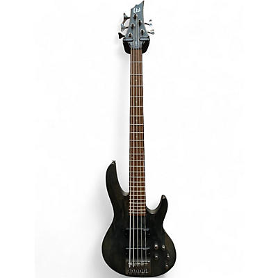 Used ESP LTD B205SM 5 String Trans Black Electric Bass Guitar