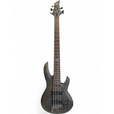 Used ESP LTD B205SM 5 String Trans Black Electric Bass Guitar