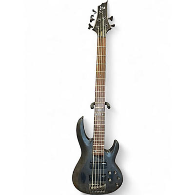 Used ESP LTD B205SM 5 String Trans Black Electric Bass Guitar