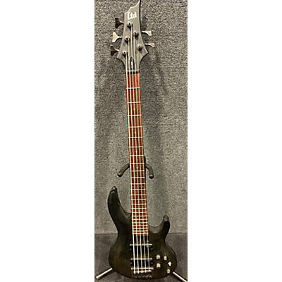 ESP Used ESP LTD B205SM 5 String Trans Charcoal Electric Bass Guitar