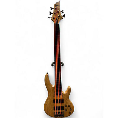 Used ESP LTD B205SM FL 5 Natural Electric Bass Guitar
