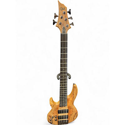 Used ESP LTD B205SM LH 5 String Spalted Maple Electric Bass Guitar
