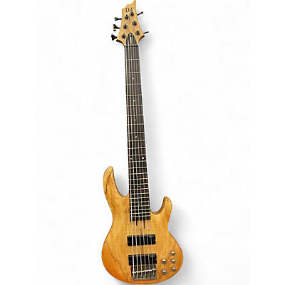 Used ESP LTD B206SM 6 String NATURAL Electric Bass Guitar