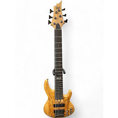 Used ESP LTD B206SM 6 String Natural Electric Bass Guitar