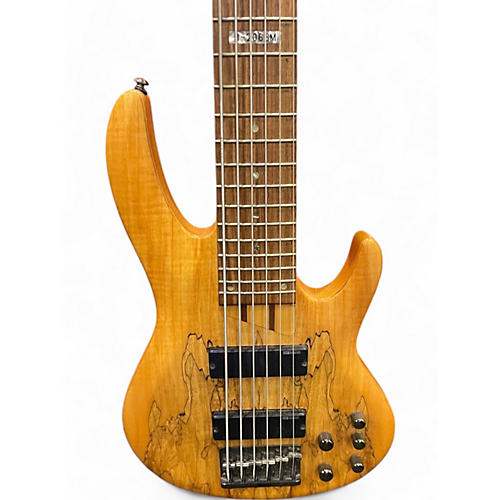 Used ESP LTD B206SM 6 String Natural Electric Bass Guitar Natural