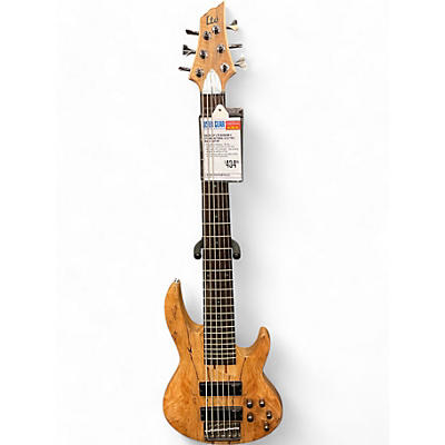 Used ESP LTD B206SM 6 String Natural Electric Bass Guitar