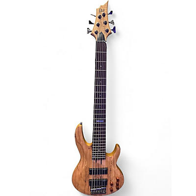 Used ESP LTD B206SM 6 String Natural Electric Bass Guitar