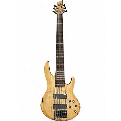Used ESP LTD B206SM 6 String Natural Electric Bass Guitar