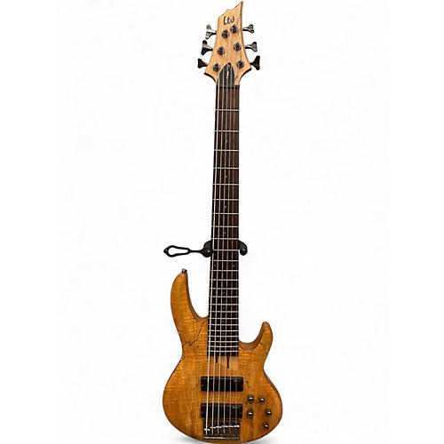 Used ESP LTD B206SM 6 String Natural Electric Bass Guitar Natural
