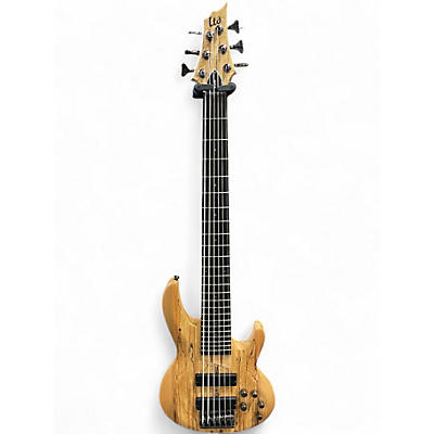 Used ESP LTD B206SM 6 String Natural Electric Bass Guitar