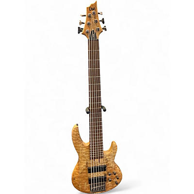 Used ESP LTD B206SM 6 String Natural Electric Bass Guitar