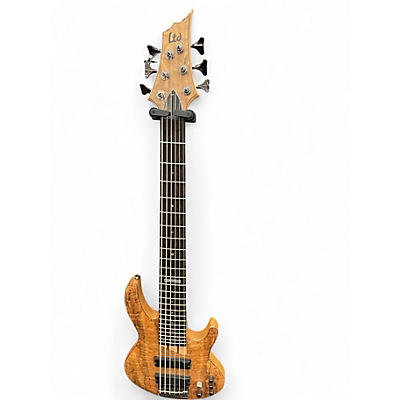 Used ESP LTD B206SM 6 String Natural Electric Bass Guitar