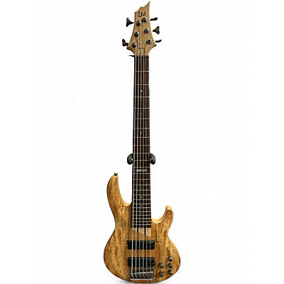 Used ESP LTD B206SM 6 String Natural Electric Bass Guitar