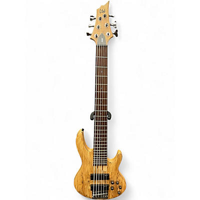 Used ESP LTD B206SM 6 String Natural Electric Bass Guitar