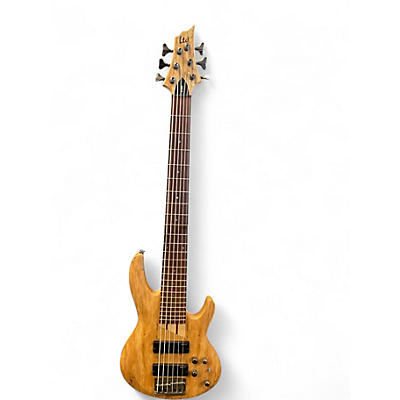 Used ESP LTD B206SM 6 String Natural Electric Bass Guitar