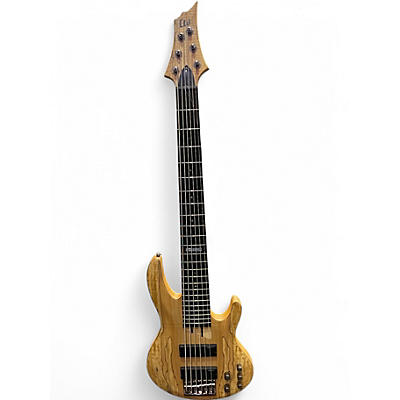 Used ESP LTD B206SM 6 String SPALTED MAPLE Electric Bass Guitar