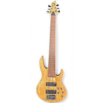 Used ESP LTD B206SM 6 String Spalted Maple Electric Bass Guitar