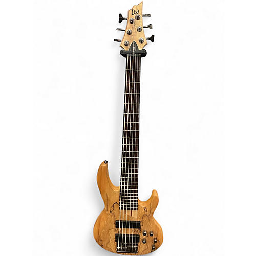 Used ESP LTD B206SM 6 String Spalted Maple Electric Bass Guitar Spalted Maple