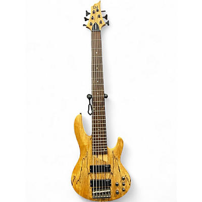 Used ESP LTD B206SM 6 String Spalted Maple Electric Bass Guitar
